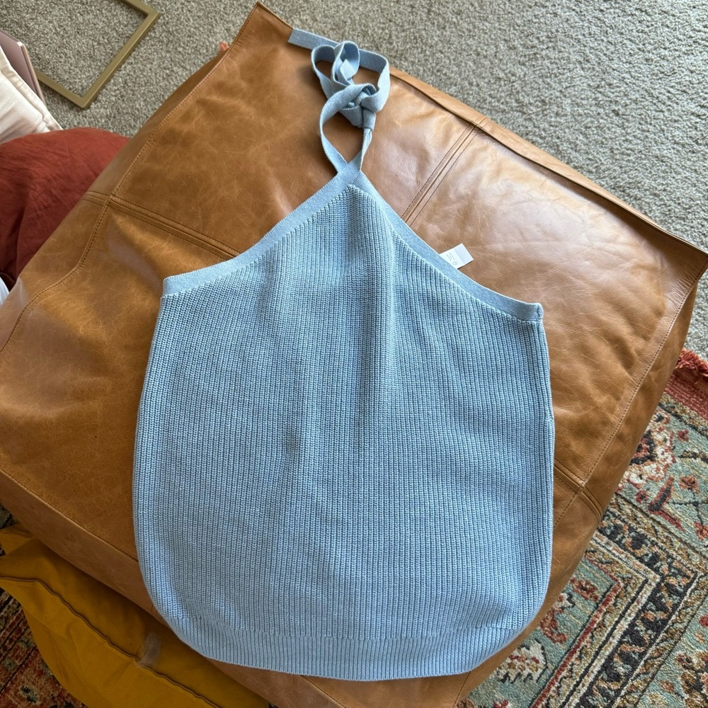 Blue J. Crew XXL sweater halter top